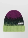 Y/PROJECT FOLDED RIBBED STRETCH WOOL BLEND KNITTED HAT