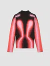 Y/project Pink Gradient-jacquard Sweater In Rosa