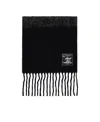 Y/project Gradient Tassel Scarf In Black