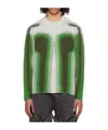 Y/project Gradual Pattern Sweater In Green