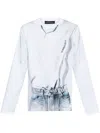 Y/project Graphic-print T-shirt In 白色