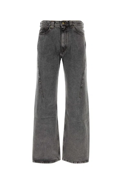 Y/project Evergreen Straight-leg Jeans In Grey
