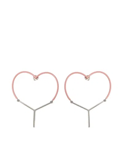 Y/PROJECT HEART EARRINGS