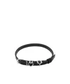 Y/project Heart-plaque Leather Choker In Black