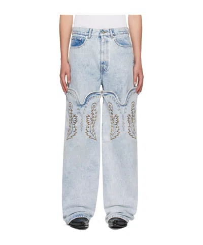 Y/project High-waist Jeans In White
