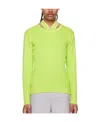 Y/project Hollow-out Design Of Long-sleeved Knitted Sweater In Green