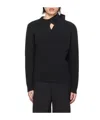 Y/project Hollowed-out Rib Sweater In Black
