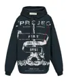 Y/project Black Cotton Sweatshirt In Green