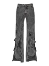 Y/project Black Hook And Eye Jeans In Black