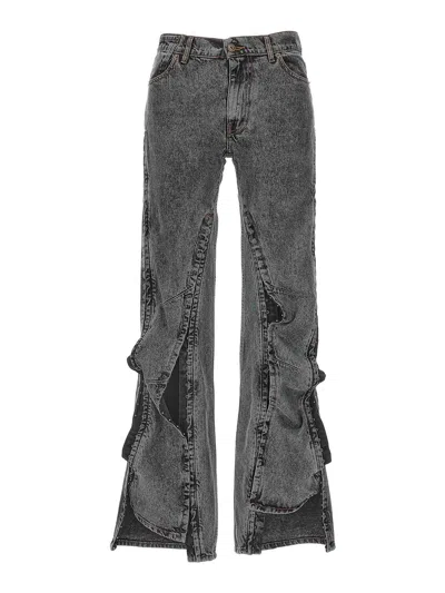 Y/PROJECT HOOK AND EYE JEANS