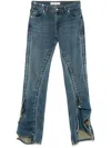 Y/project Hook And Eye Jeans In Blue