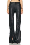 Y/PROJECT HOOK AND EYE SLIM LEATHER PANT