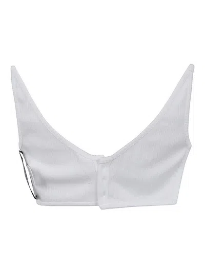 Y/project Invisible Strap Bralette In White
