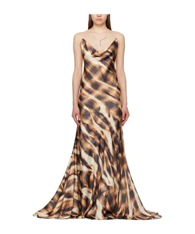 Y/project Invisible Strap Dress In Multicolor