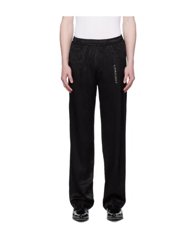 Y/project Jacquard-print Track Pants In Black