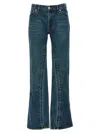 Y/project Staple Hook And Eye Denim With Pockets In Blue