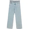 Y/project Belted Wide-leg Jeans In Blue