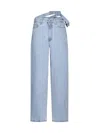 Y/project Wide-leg Jeans In Evergreen Ice Blue