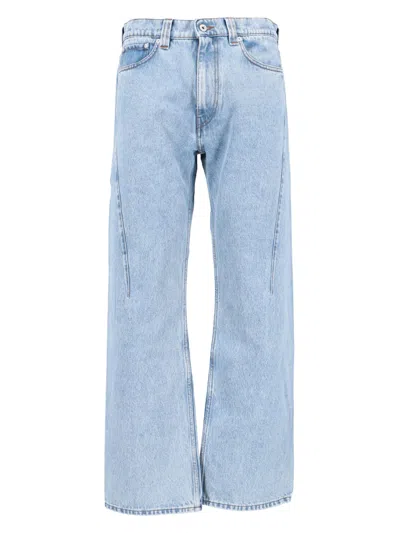 Y/project Jeans In Light Blue