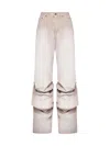 Y/project Jeans In Soft Pink