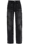 Y/project Jeans Con Pannelli Velcro In Black