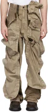 Y/PROJECT KHAKI VELCRO CARGO PANTS