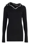 Y/project Y Project Black Wool Mini Dress In Black