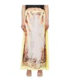 Y/project Yellow Lace Print Maxi Skirt In Yellow