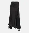 Y/PROJECT LACE-TRIMMED ASYMMETRIC MAXI SKIRT