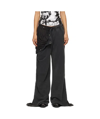Y/project Layered Track Pants In Green