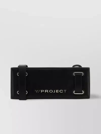 Y/project Leather Crossbody Bag Buckle Detail