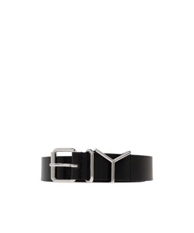 Y/project Logo Belt In Black