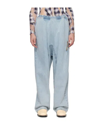 Y/project Logo Jeans In Gray
