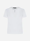 Y/project Logo-plaque Viscose T-shirt In Optic White
