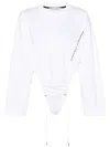 Y/project Logo-print Bodysuit In White