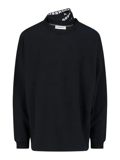 Y/project Logo Sweatshirt In Black