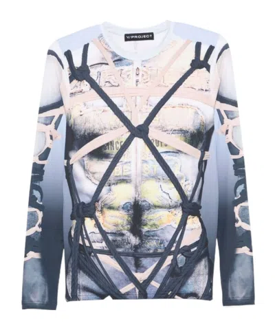 Y/PROJECT LONG SLEEVE ROUND NECK T-SHIRT