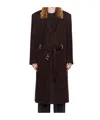 Y/project Wool-blend Y Belt Overcoat In Black