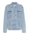 Y/project Women Evergreen Wire Denim Jacket In Blue