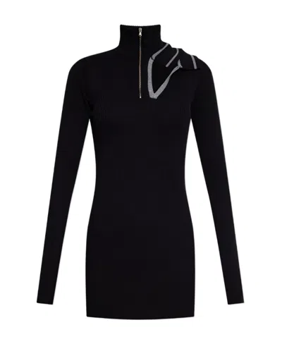 Y/project Long Sleeved Dress In Black