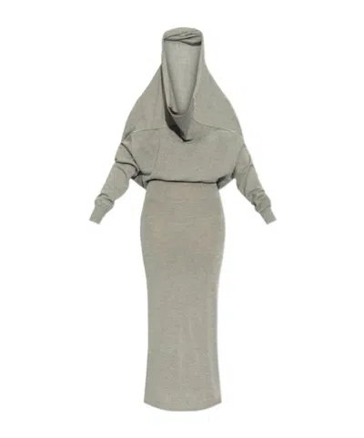 Y/project Long-sleeved Dress In Gray
