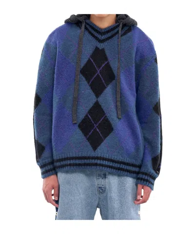 Y/PROJECT LONG-SLEEVED HOODED SWEATER