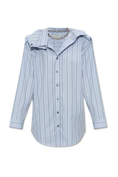 Y/project Long-sleeved Shirt In Blue