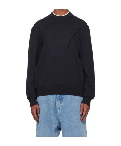 Y/project Long-sleeved Sweater In Black