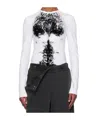 Y/project Hairy Chest Long-sleeve T-shirt In Black