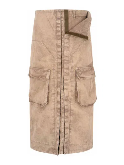Y/PROJECT MAXI CARGO SKIRT