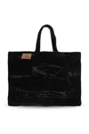 Y/project Maxi Wire Cabas Tote Bag In Black