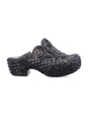 Y/project Black Melissa Edition Court Clogs In Black