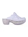 Y/project X Melissa 40mm Court Mules In Clear White