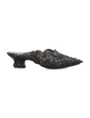 Y/project Black Melissa Edition Melissa Point Mules In Black
